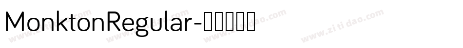 MonktonRegular字体转换