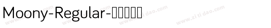 Moony-Regular字体转换