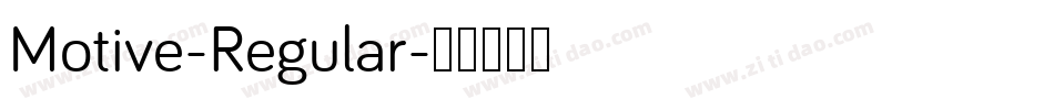 Motive-Regular字体转换