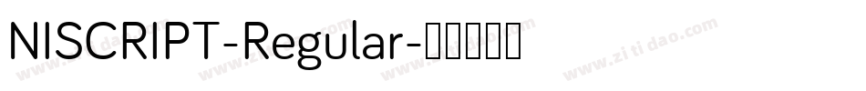 NISCRIPT-Regular字体转换 NISCRIPT-Regular字体转换