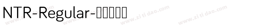 NTR-Regular字体转换
