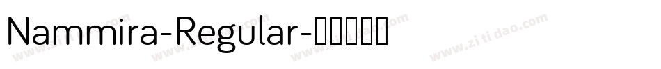 Nammira-Regular字体转换