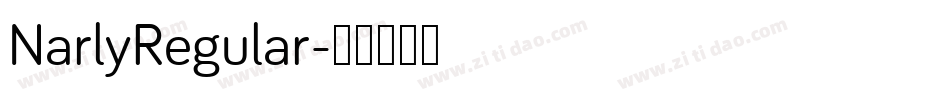 NarlyRegular字体转换