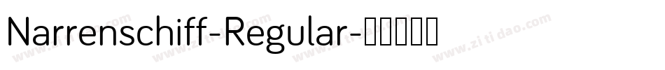 Narrenschiff-Regular字体转换
