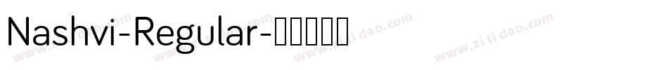 Nashvi-Regular字体转换