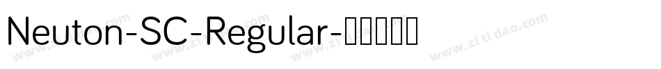 Neuton-SC-Regular字体转换