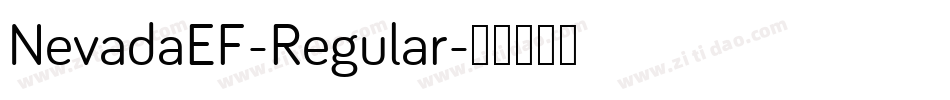 NevadaEF-Regular字体转换