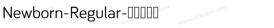 Newborn-Regular字体转换