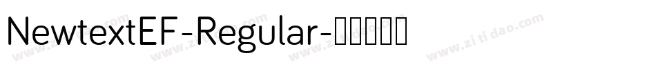 NewtextEF-Regular字体转换