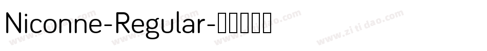 Niconne-Regular字体转换