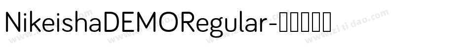 NikeishaDEMORegular字体转换