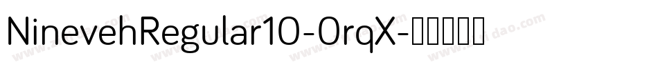 NinevehRegular10-0rqX字体转换
