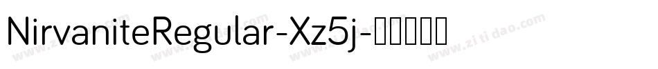 NirvaniteRegular-Xz5j字体转换