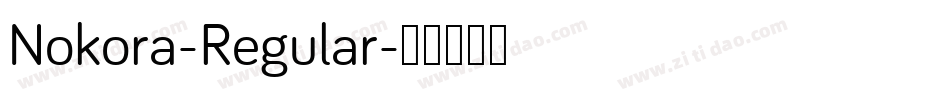 Nokora-Regular字体转换