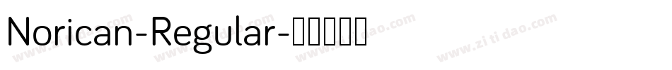 Norican-Regular字体转换