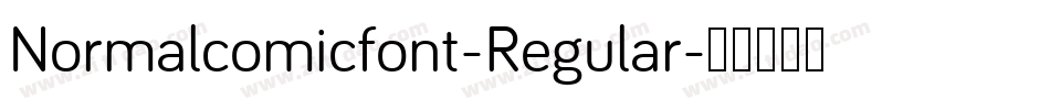 Normalcomicfont-Regular字体转换