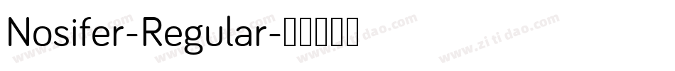 Nosifer-Regular字体转换