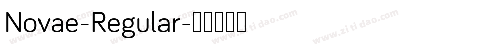 Novae-Regular字体转换