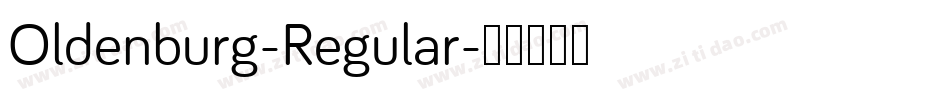 Oldenburg-Regular字体转换