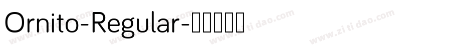 Ornito-Regular字体转换
