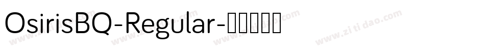 OsirisBQ-Regular字体转换