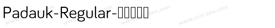 Padauk-Regular字体转换