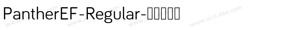 PantherEF-Regular字体转换