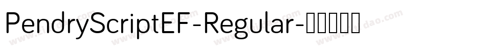 PendryScriptEF-Regular字体转换 PendryScriptEF-Regular字体转换