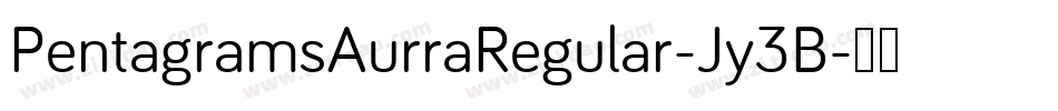 PentagramsAurraRegular-Jy3B字体转换