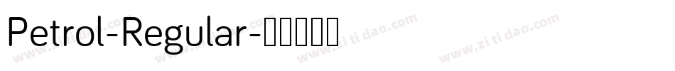 Petrol-Regular字体转换
