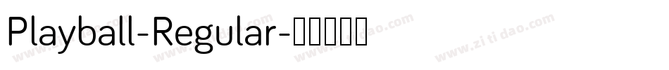 Playball-Regular字体转换
