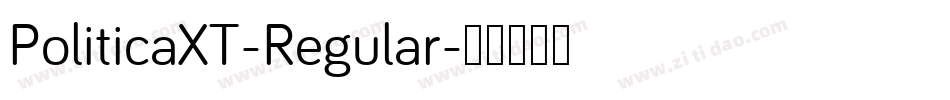 PoliticaXT-Regular字体转换