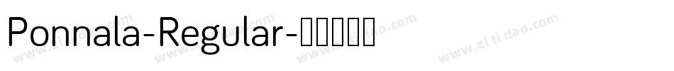 Ponnala-Regular字体转换