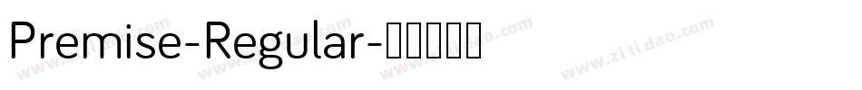 Premise-Regular字体转换