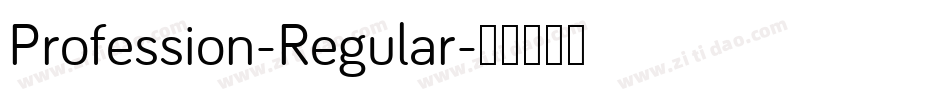 Profession-Regular字体转换