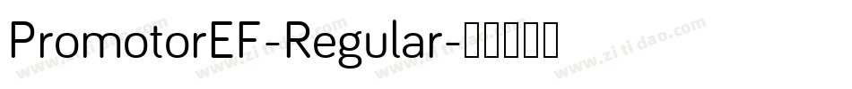 PromotorEF-Regular字体转换