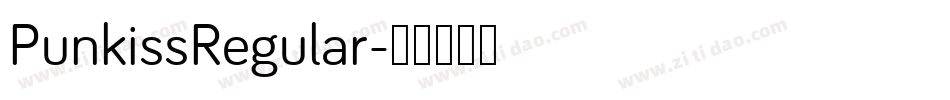 PunkissRegular字体转换