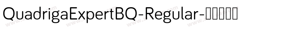 QuadrigaExpertBQ-Regular字体转换
