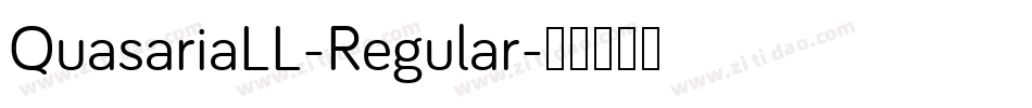 QuasariaLL-Regular字体转换