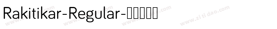 Rakitikar-Regular字体转换