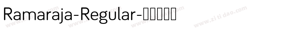 Ramaraja-Regular字体转换