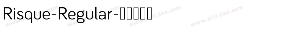 Risque-Regular字体转换