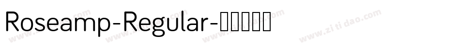 Roseamp-Regular字体转换