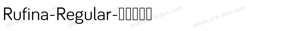 Rufina-Regular字体转换