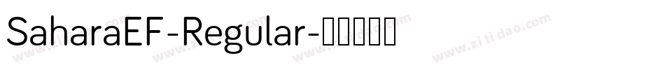 SaharaEF-Regular字体转换