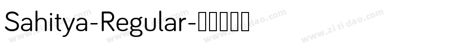 Sahitya-Regular字体转换