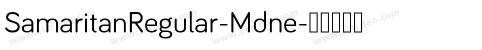 SamaritanRegular-Mdne字体转换