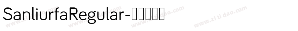 SanliurfaRegular字体转换