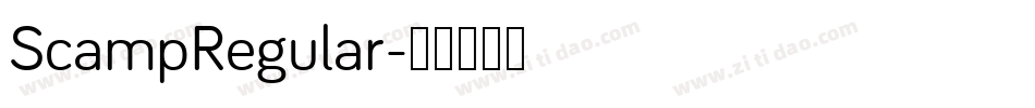 ScampRegular字体转换