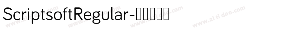 ScriptsoftRegular字体转换